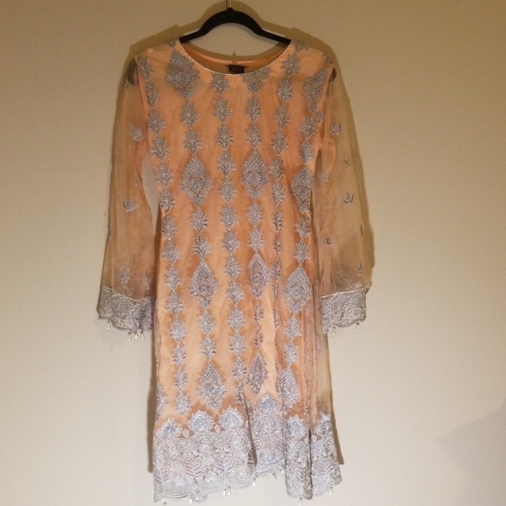 Orange orangza kurta/kurti